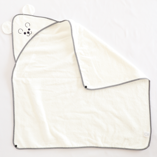 【出産祝い】泉州タオル オーガニック しろくま おくるみ+スタイ+ハンカチ 3点セット|送料無料