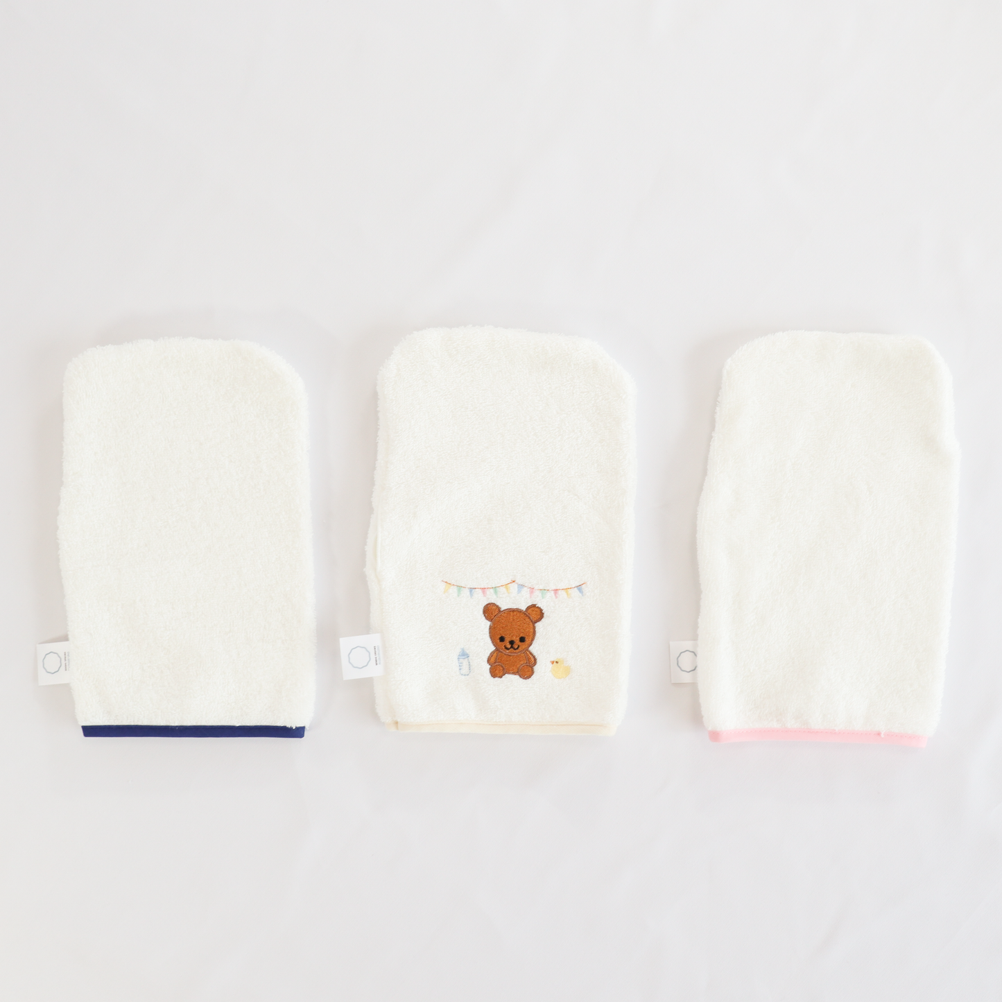 もらってうれしい贅沢３点ギフト（ポンチョ+スタイ+ミトン）　※送料無料