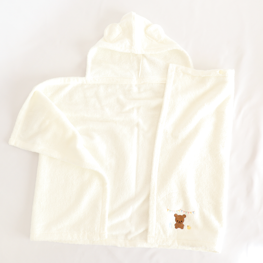 フード付きバスポンチョ（出産祝いギフト）　※送料無料