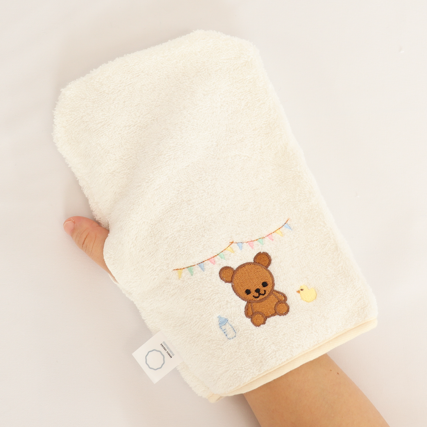 ガーゼのぬくもり３点ギフト（大きなガーゼバスタオル+スタイ+ミトン）　※送料無料